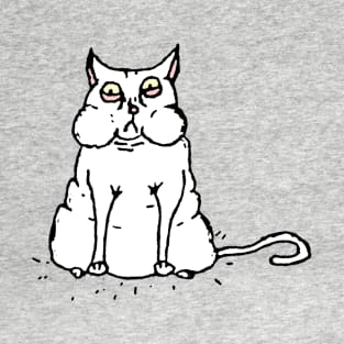 Fat Cat T-Shirt White T-Shirt